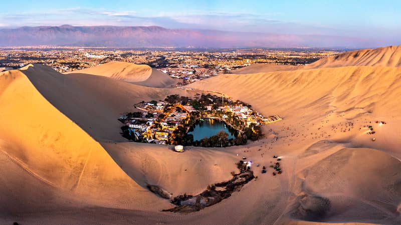 Las dunas alrededor del Oasis