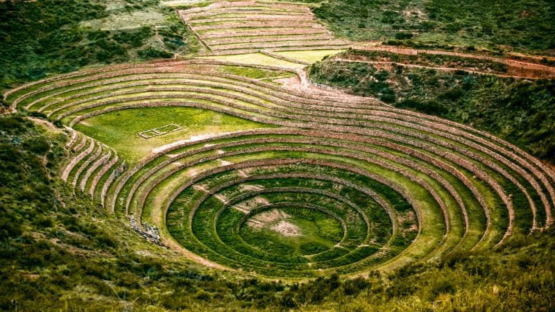 Vista sobre Moray Cusco